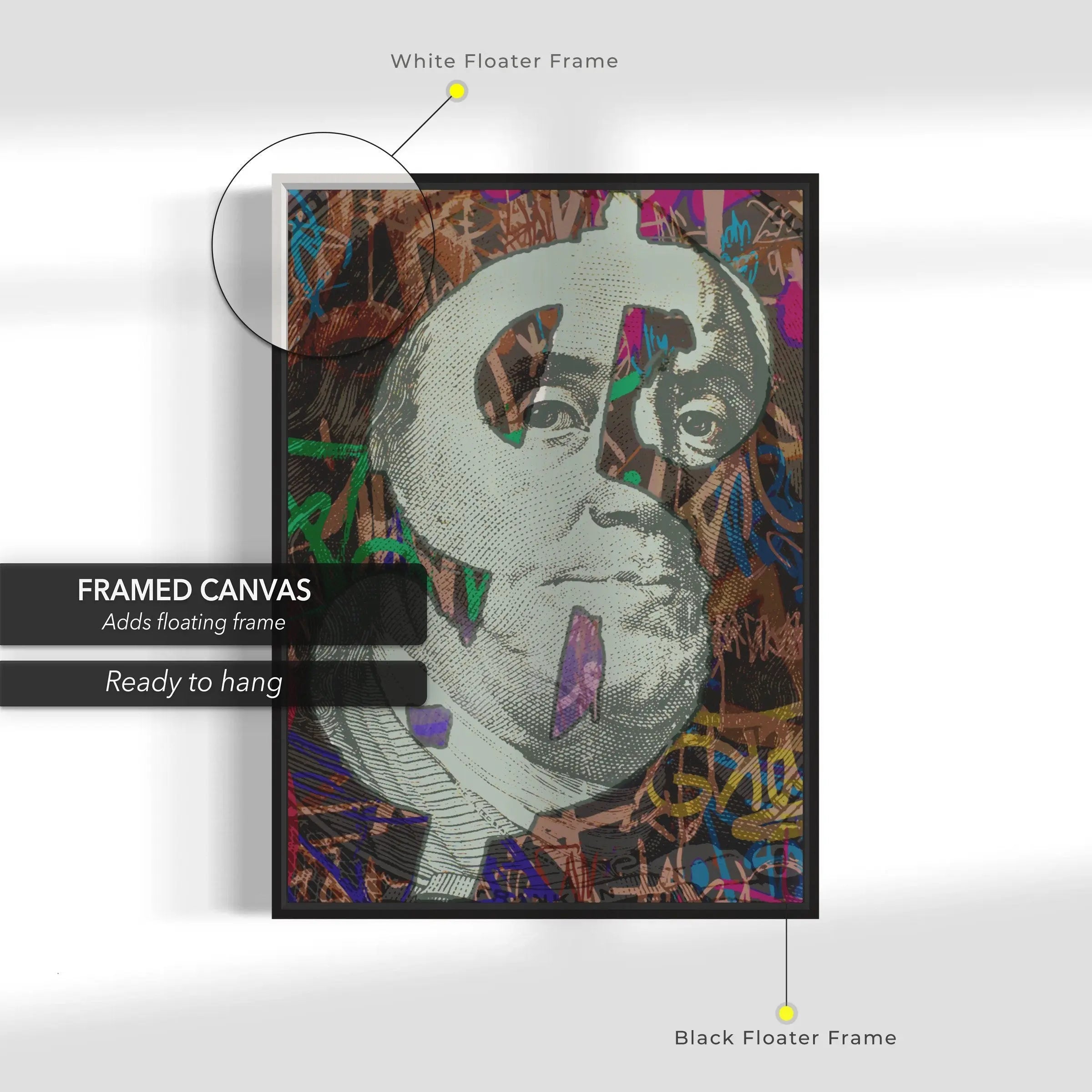 Benjamin Money Boss Canvas Wall Art | Poster Print Canvastoria