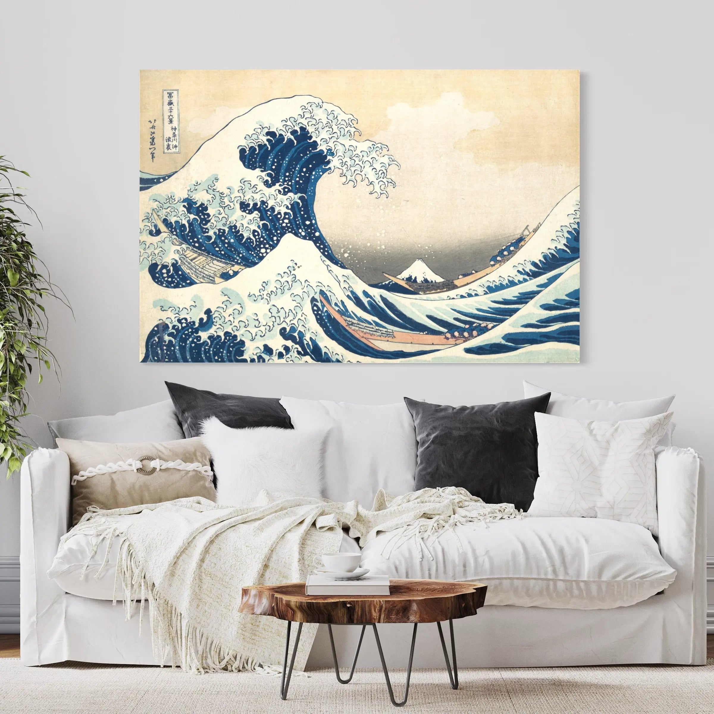 Hokusai 'The Great Wave off Kanagawa' Canvas Wall Art | Poster Print Canvastoria