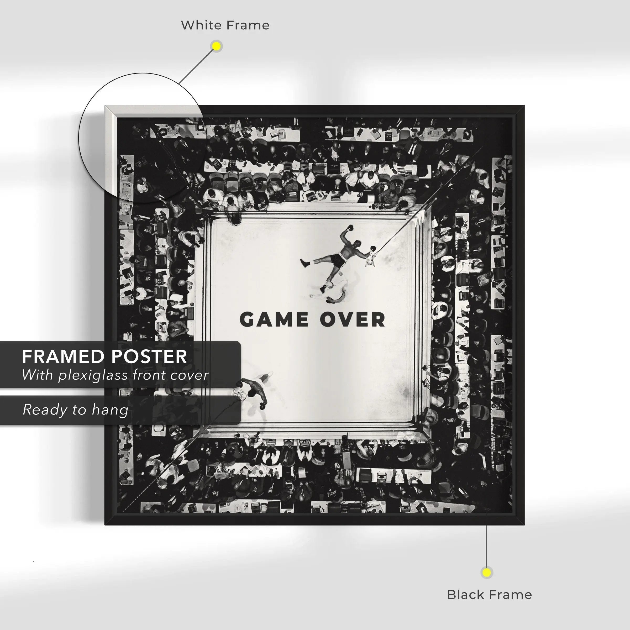 Muhammad Ali ‘Game Over’ Canvas Wall Art | Poster Print Canvastoria