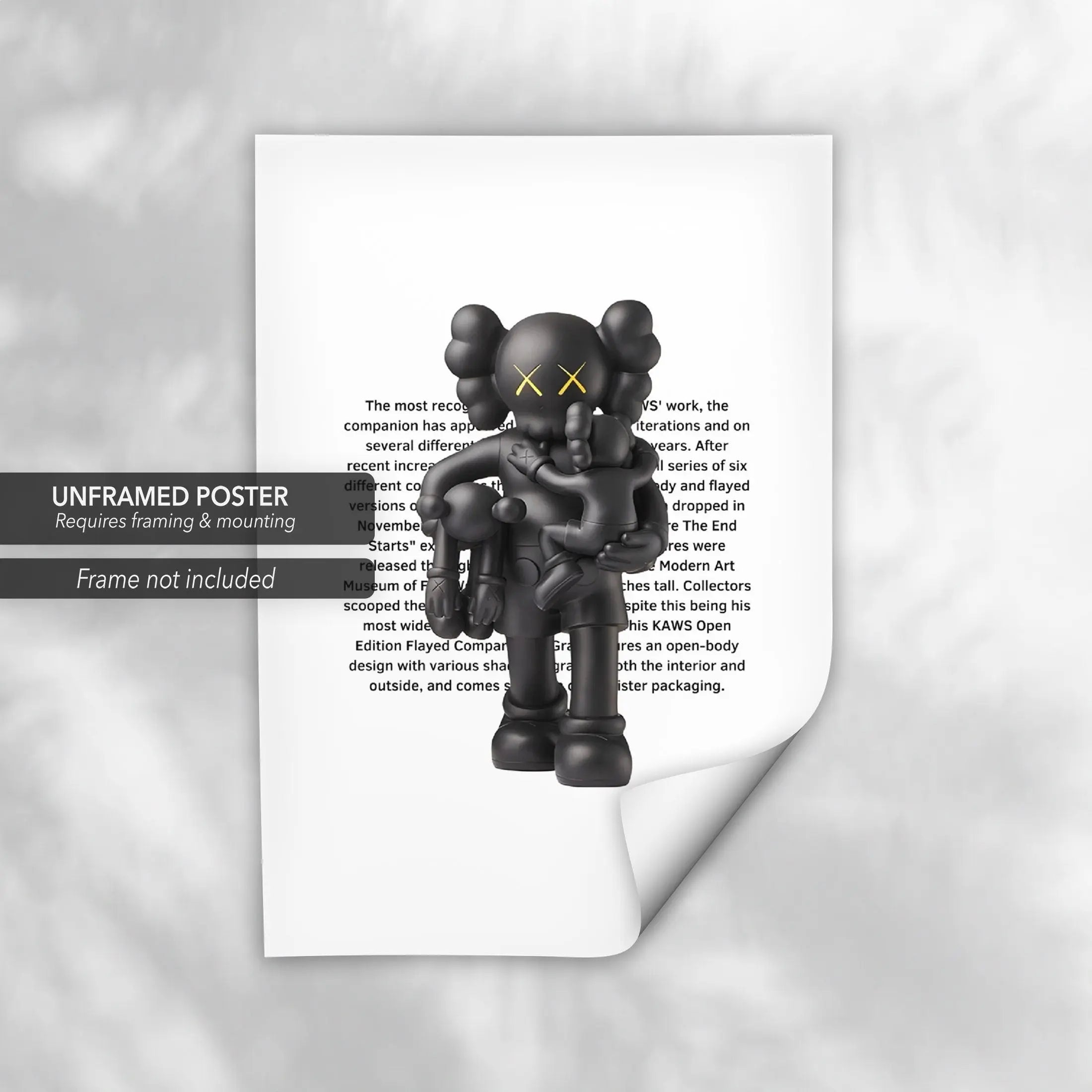 Kaws Clean Slate Figure Canvas Art | Poster Print - Canvastoria