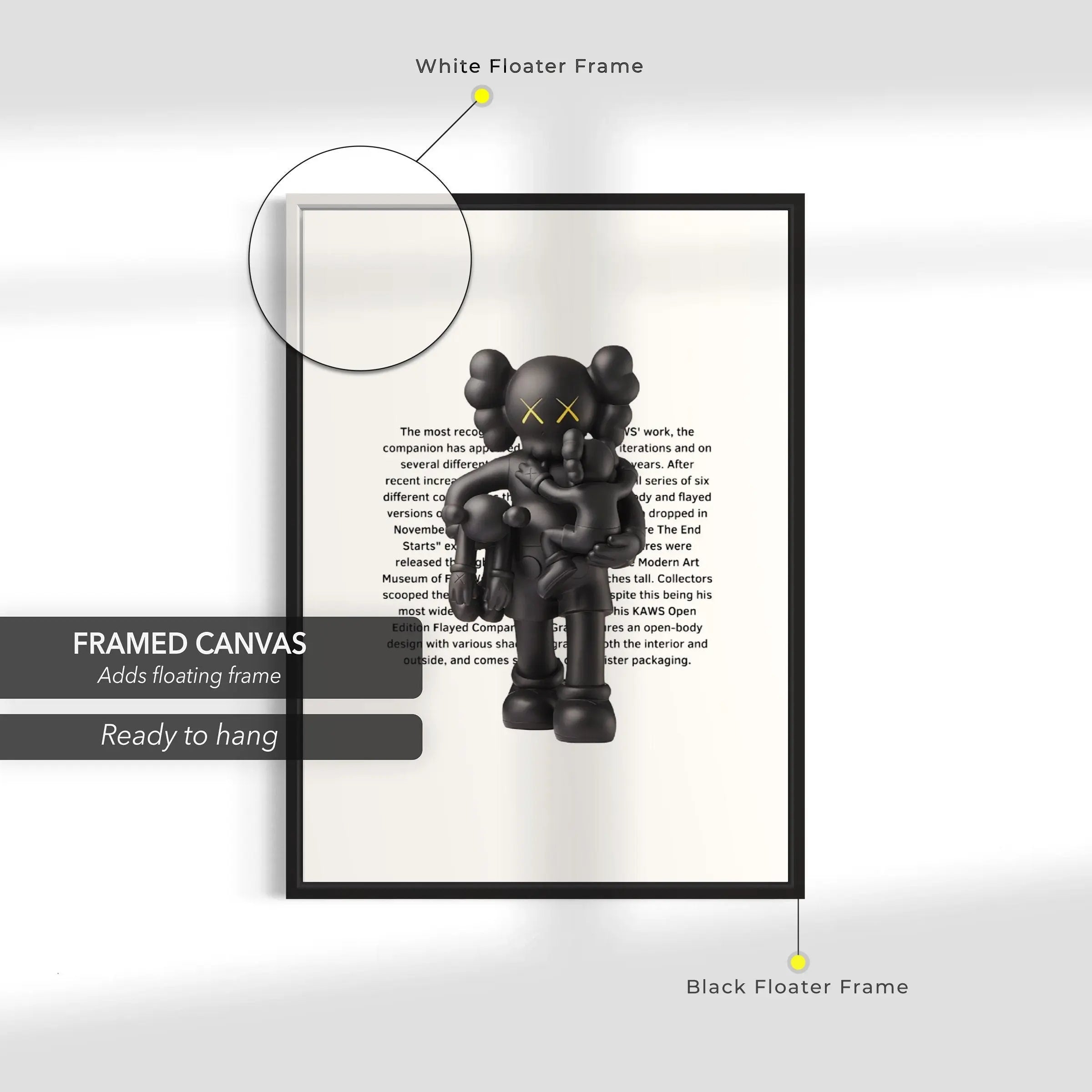 Kaws Clean Slate Figure Canvas Art | Poster Print - Canvastoria