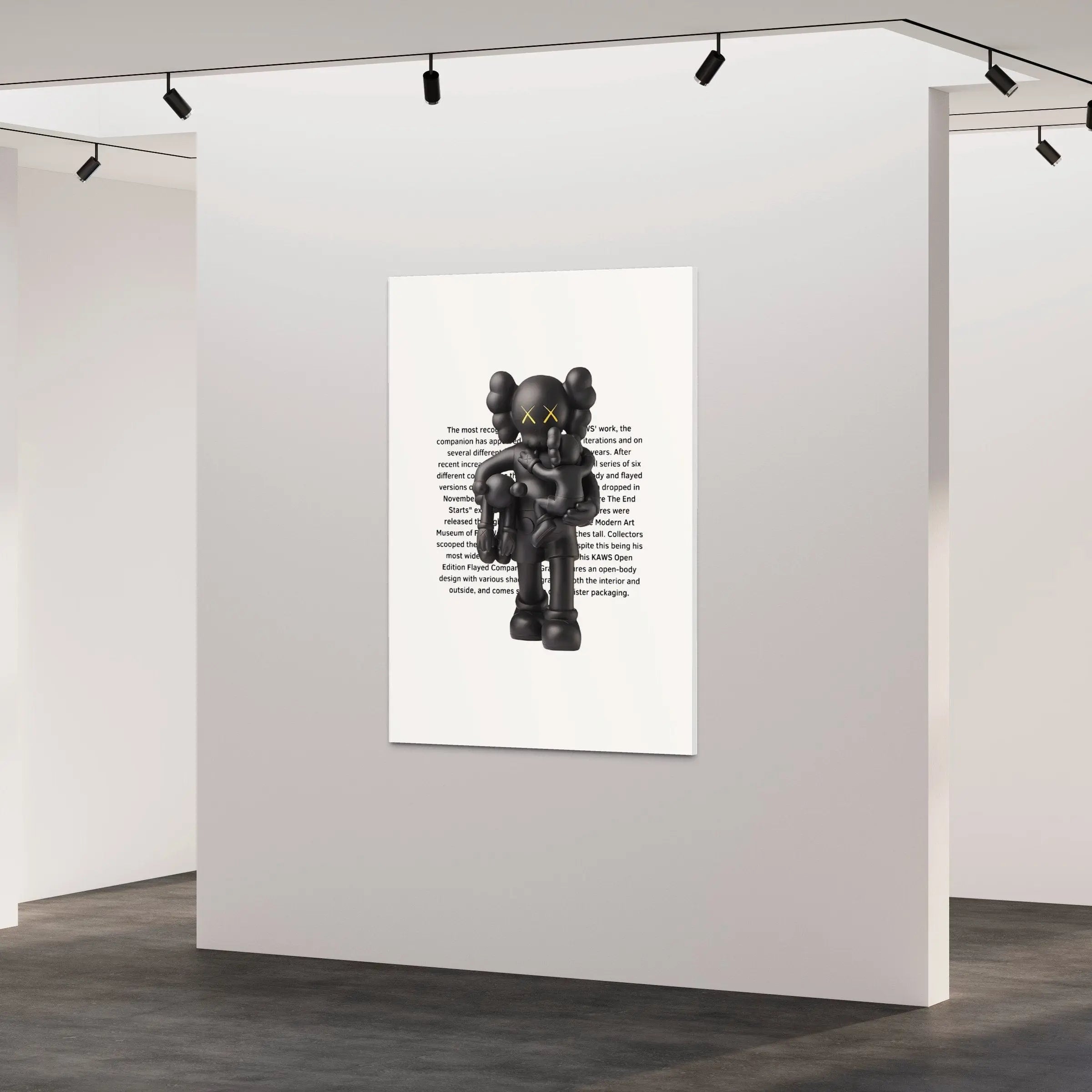 Kaws Clean Slate Figure Canvas Art | Poster Print - Canvastoria