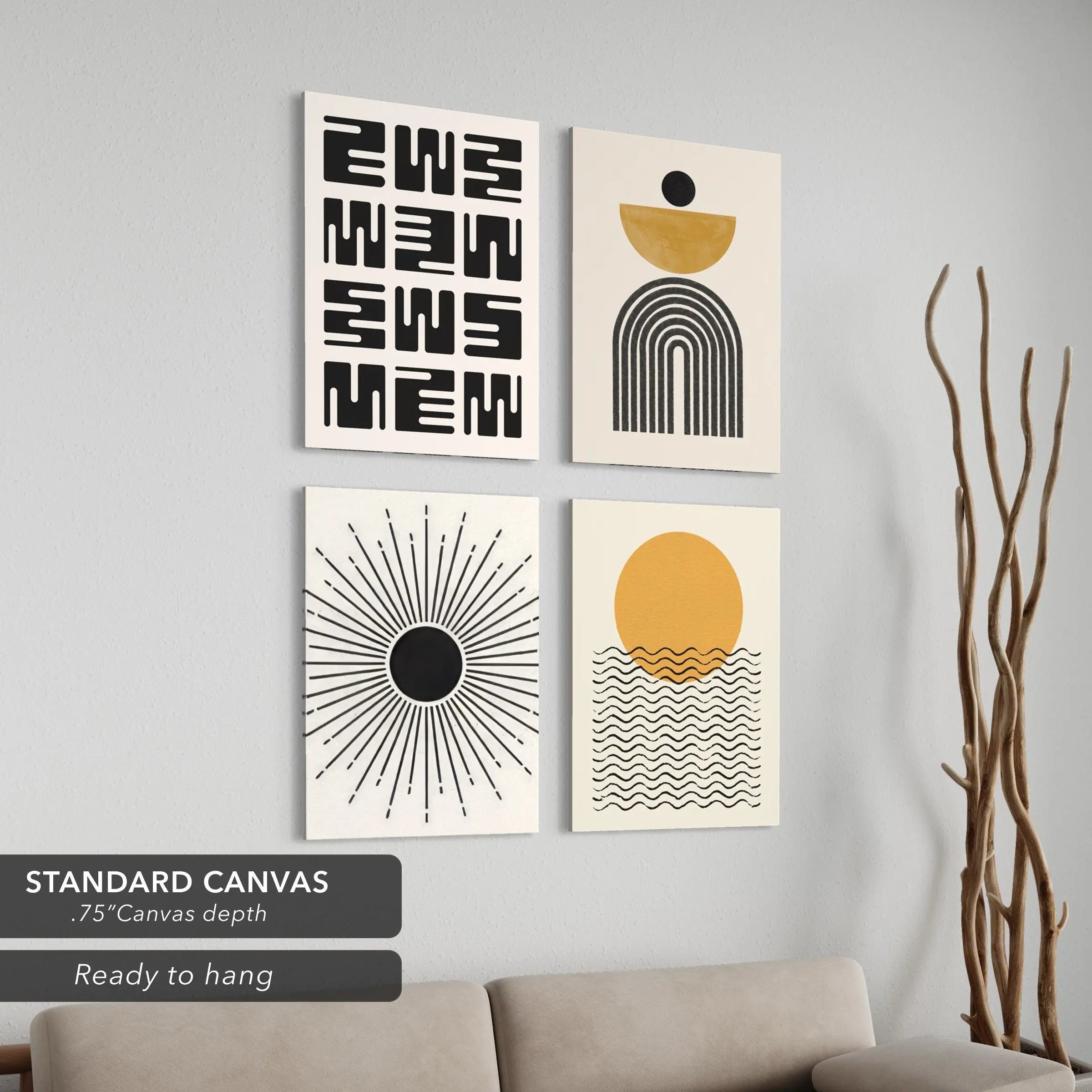 Diverse Art Set of 4 Canvas Art | Poster Prints - Canvastoria