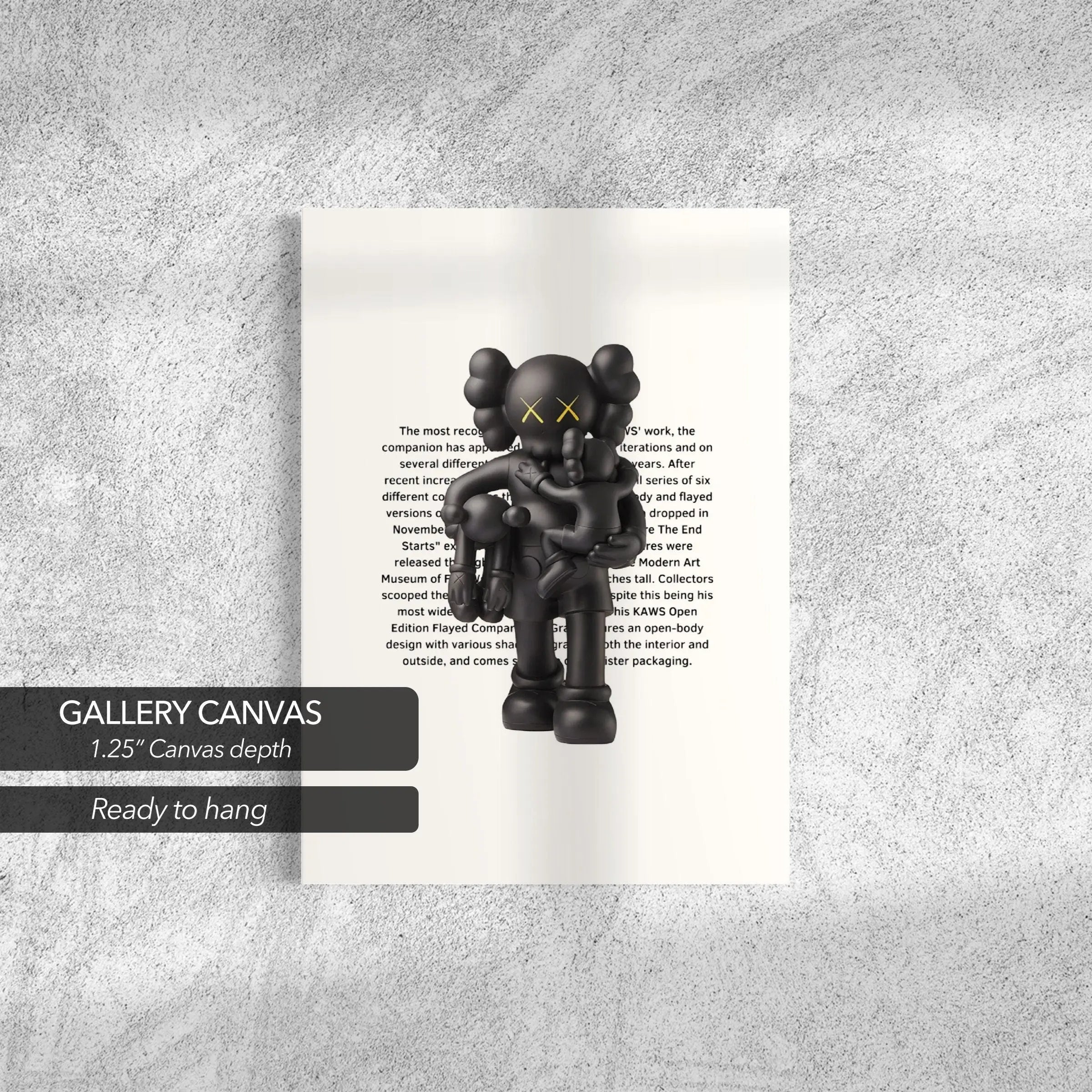 Kaws Clean Slate Figure Canvas Art | Poster Print - Canvastoria