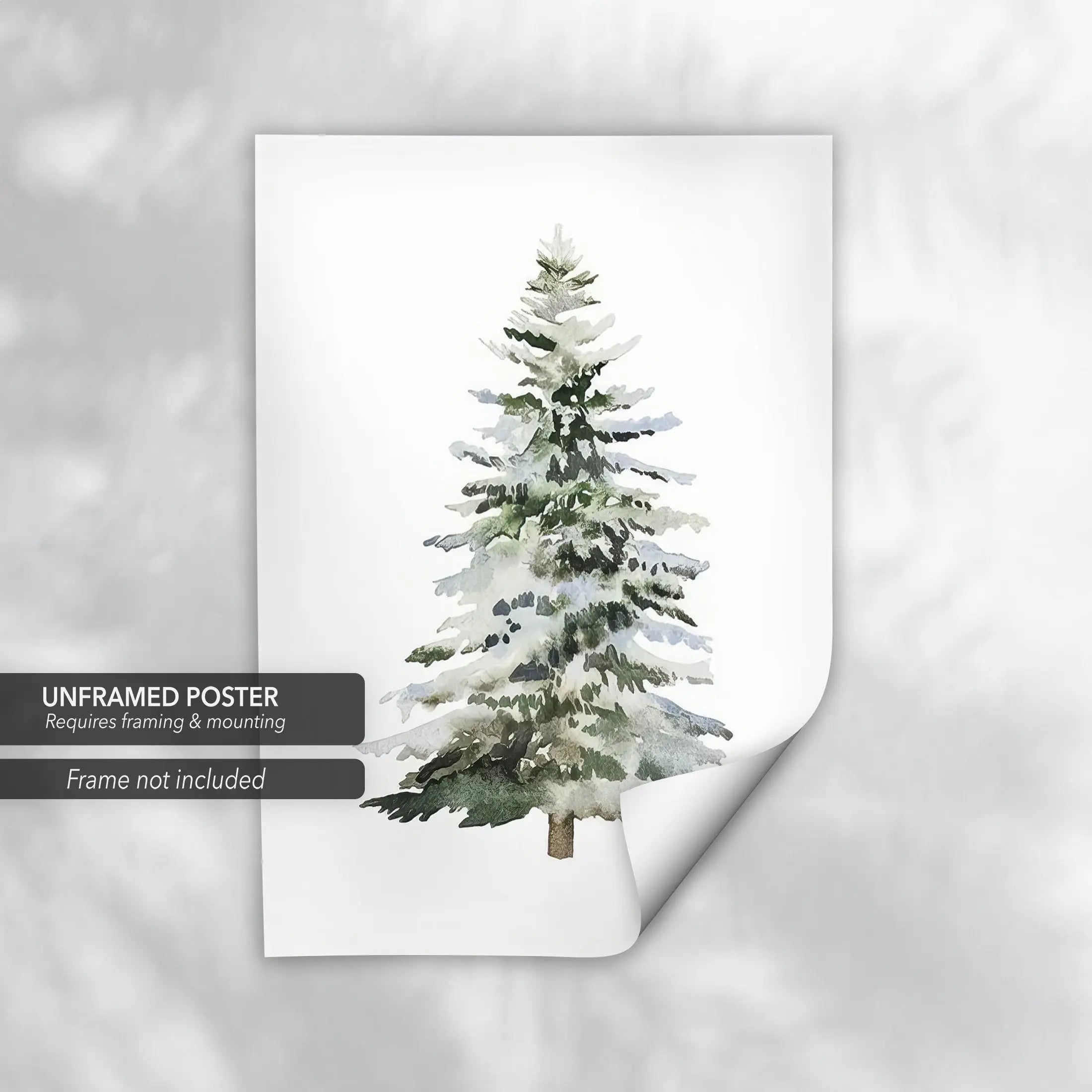 Christmas Tree Minimalist Set of 3 Canvas Art | Poster Print Canvastoria