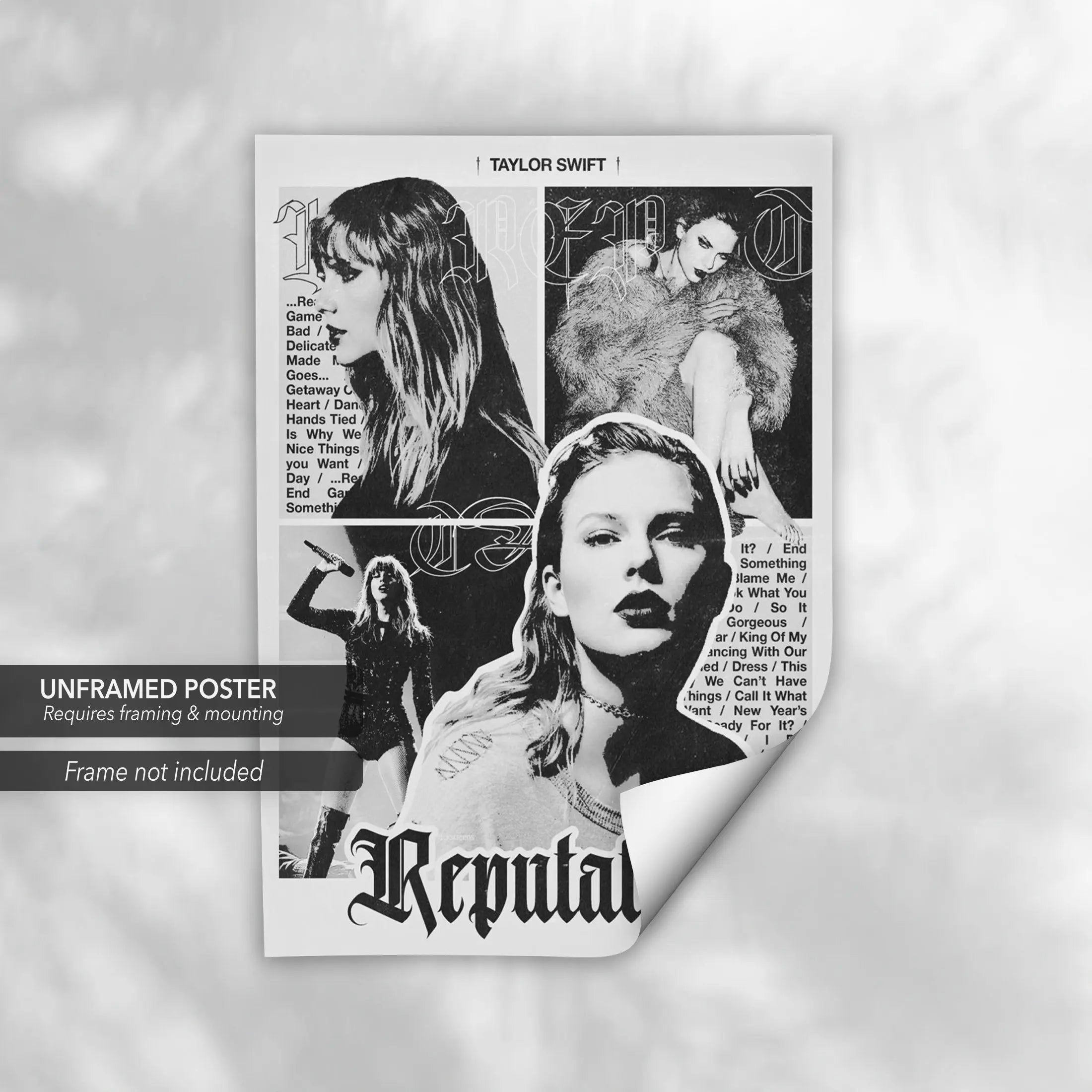 Taylor Swift Reputation ジクレー ポスター