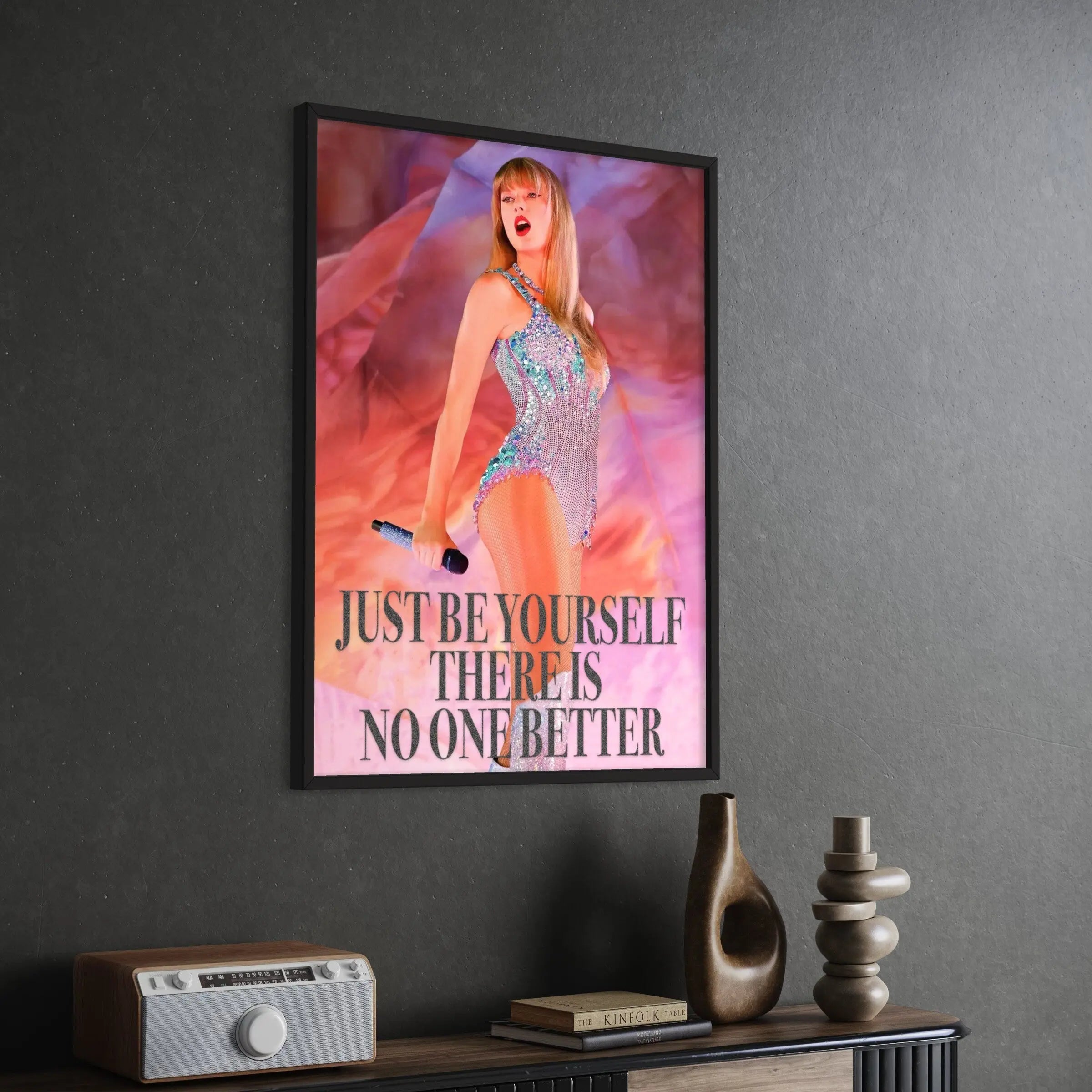 Taylor Swift 'Just Be Yourself' Quote Canvas Art | Poster Print Canvastoria