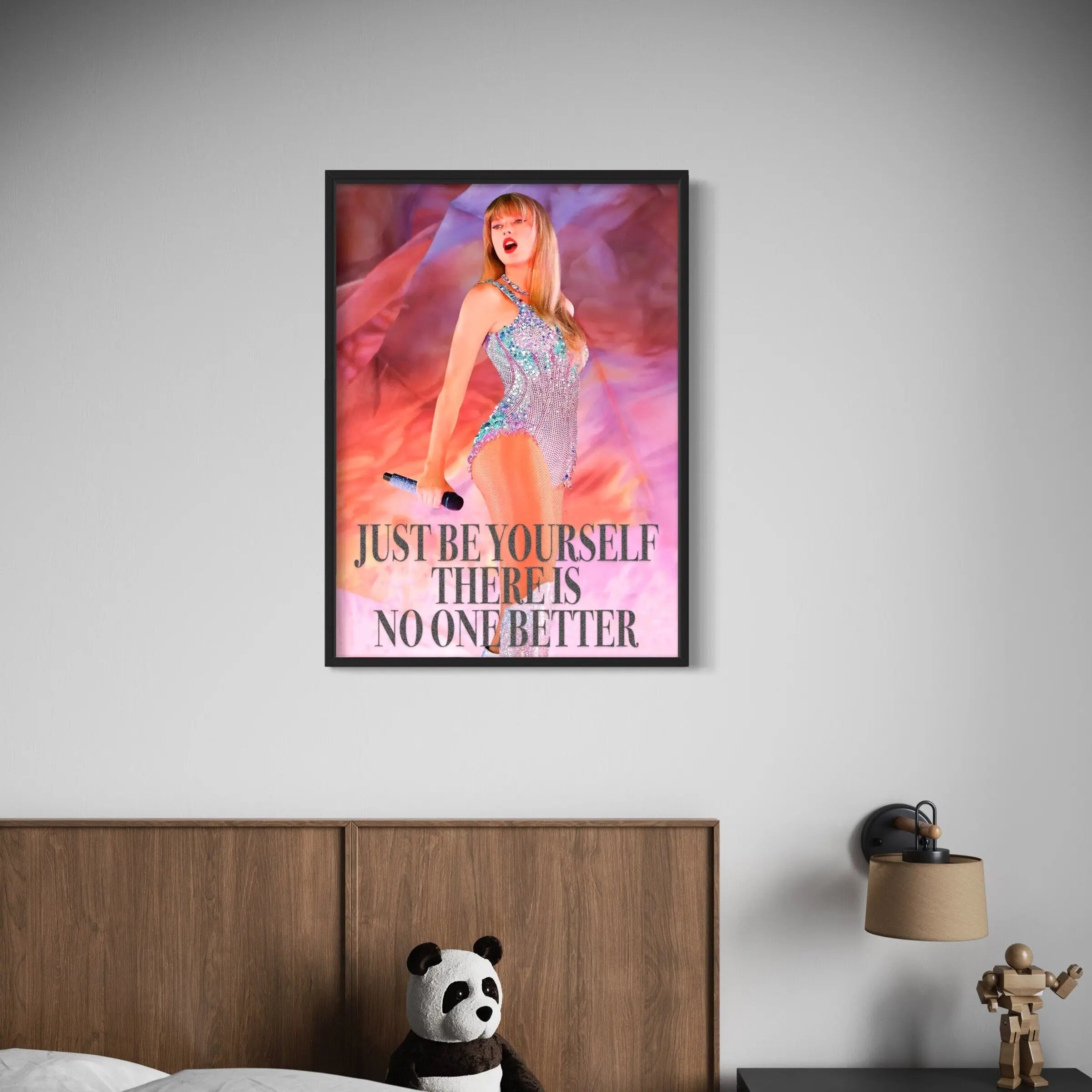 Taylor Swift 'Just Be Yourself' Quote Canvas Art | Poster Print Canvastoria
