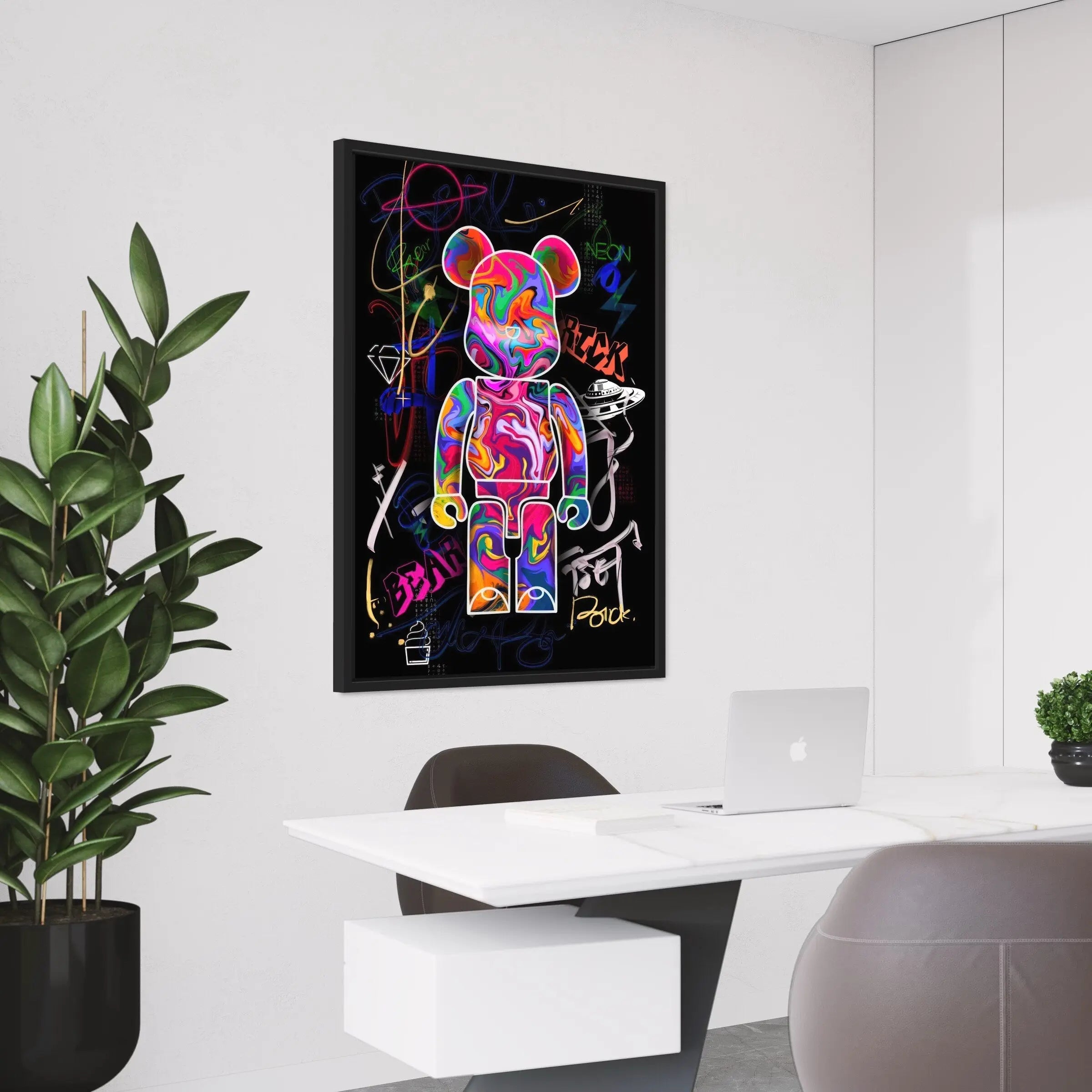 Funny Be@rbrick Modern Canvas Art | Poster Print Canvastoria