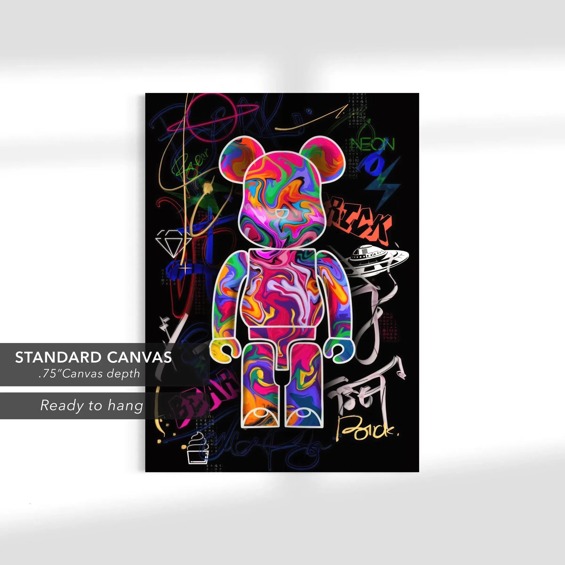 Funny Be@rbrick Modern Canvas Art | Poster Print Canvastoria